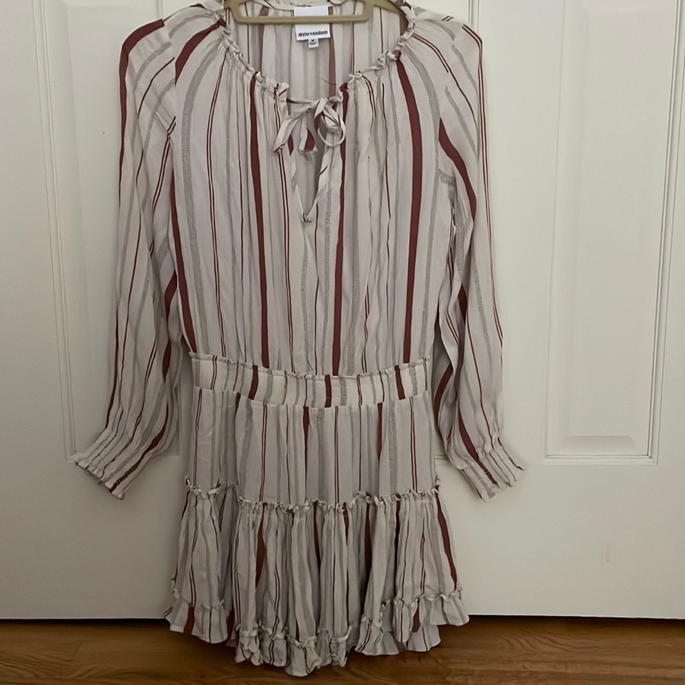 NWOT Skylar + Madison Tiered Striped Dress